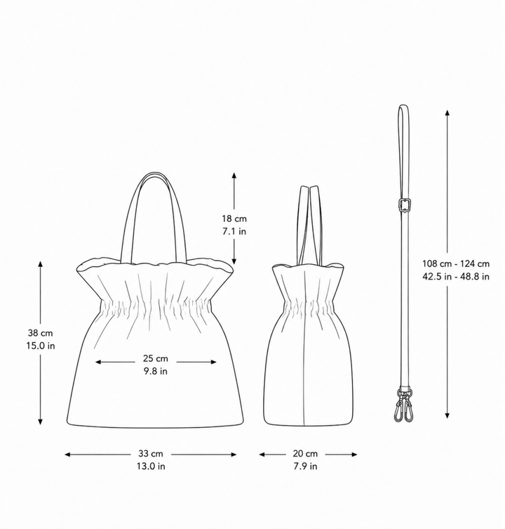 Daniella Lehavi Salina Shopper Bag measurements