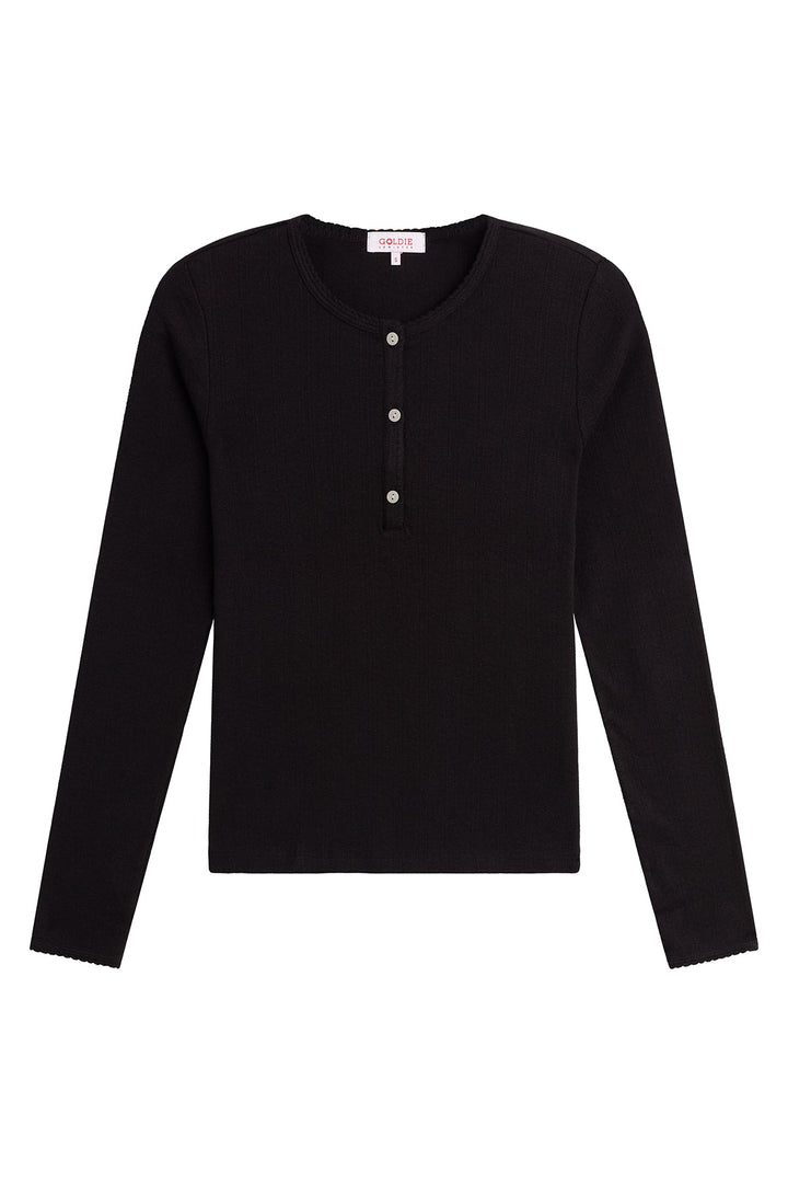 Goldie Sloane Pointelle Henley available at Barbara Katz