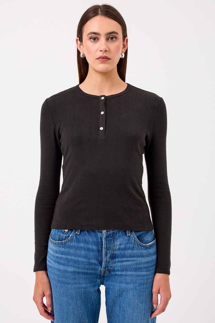 Goldie Sloane Pointelle Henley available at Barbara Katz