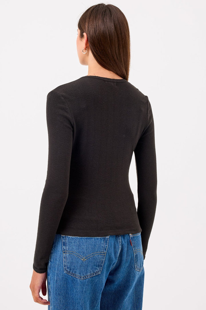 Goldie Sloane Pointelle Henley available at Barbara Katz