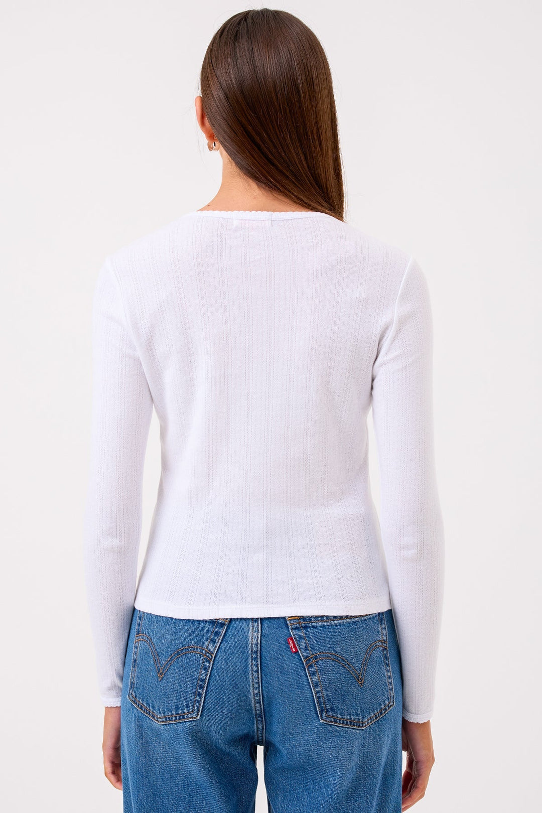 Goldie Sloane Pointelle Henley available at Barbara Katz
