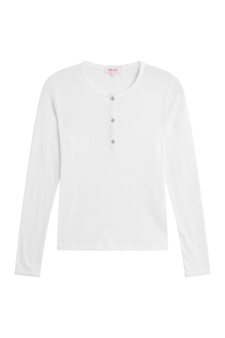 Goldie Sloane Pointelle Henley available at Barbara Katz