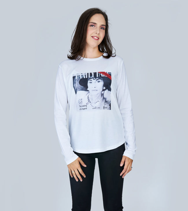 Suzi Roher The Catherine Long Sleeve Tee - Chanel – Barbara Katz