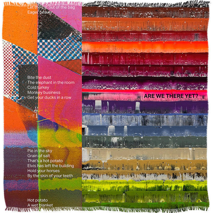 Suzi Roher Are We There? Scarf available at Barbara Katz