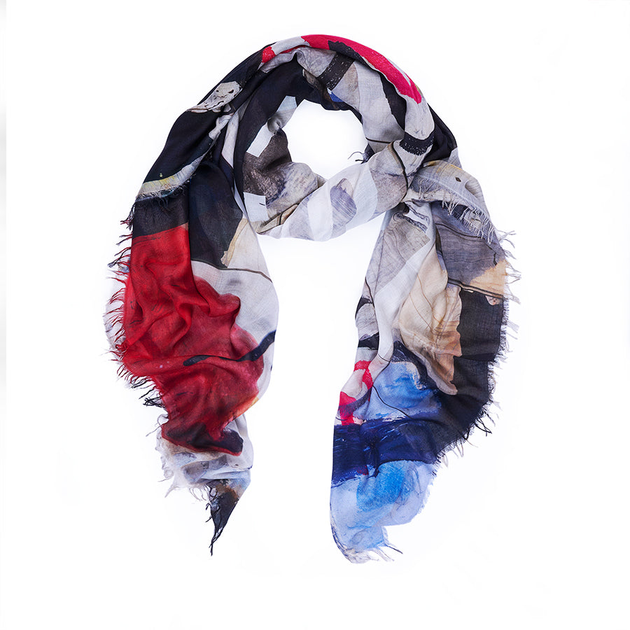 Suzi Roher In The Details Cristina Scarf Spring 2026 available at Barbara Katz