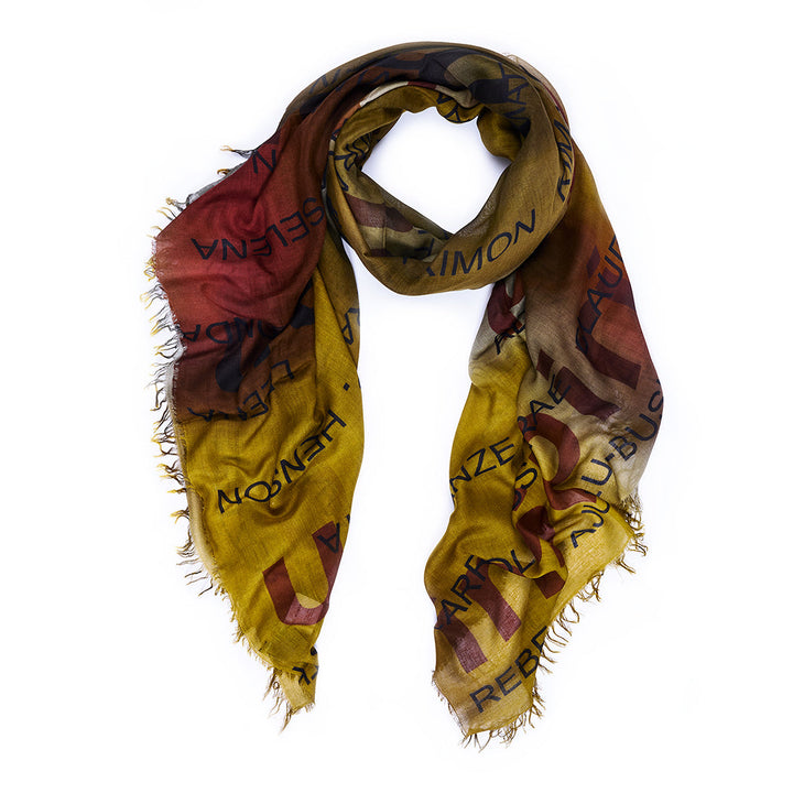 Suzi Roher Inspiring Woman Scarf available at Barbara Katz
