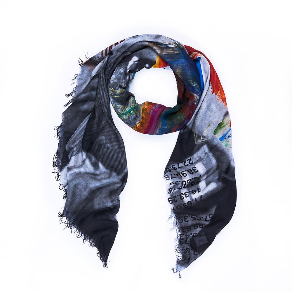Suzi Roher Lily, Last Train Scarf available at Barbara Katz