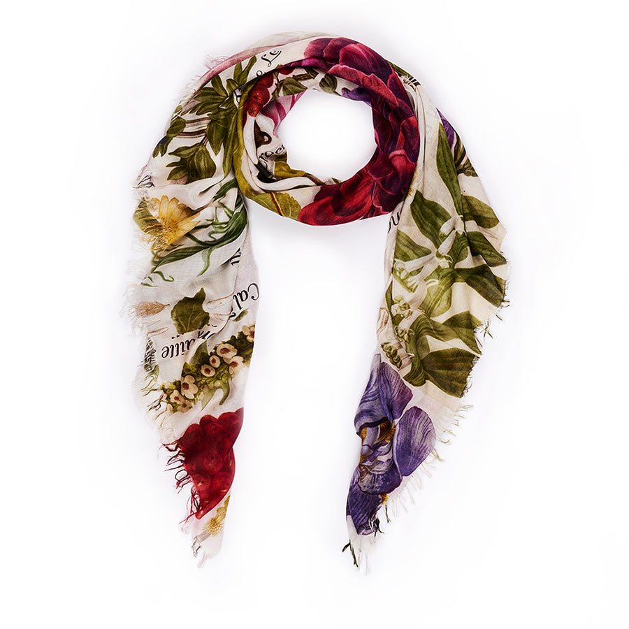 Suzi Roher Lily, Le Jardin Scarf available at Barbara Katz