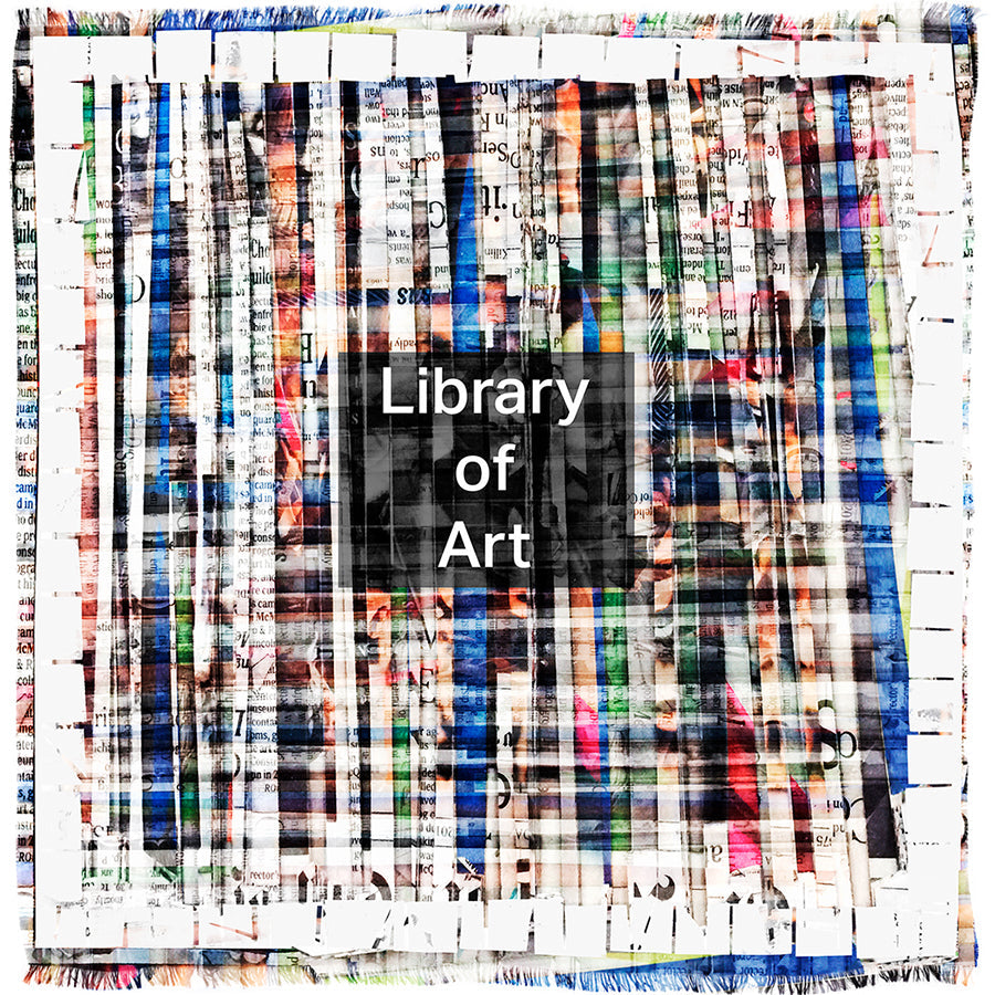 Suzi Roher Library of Art Scarf available at Barbara Katz