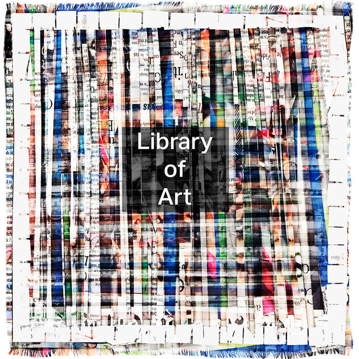 Suzi Roher Library of Art Scarf available at Barbara Katz
