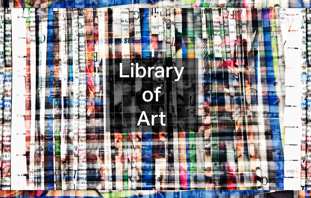 Suzi Roher Lily, Library of Art Scarf available at Barbara Katz