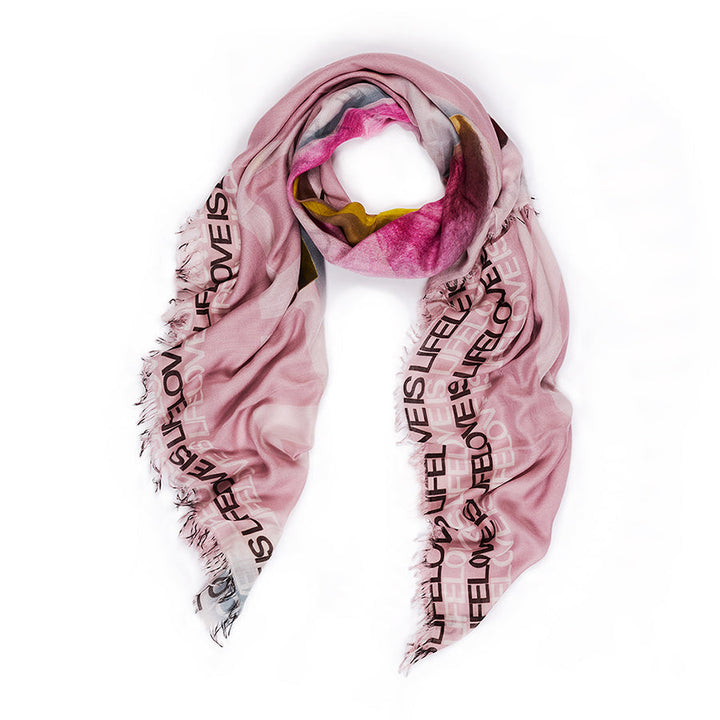 Suzi Roher Lily, Love Is Life Scarf available at Barbara Katz