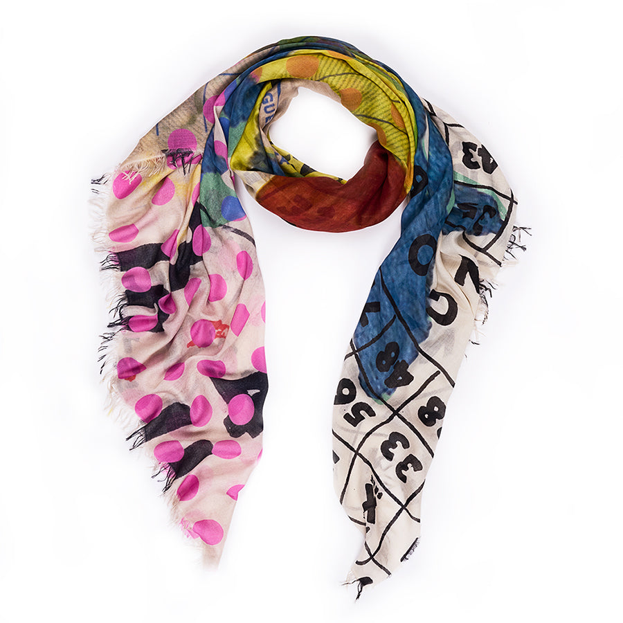 Suzi Roher Lily, May Flower Scarf available at Barbara Katz