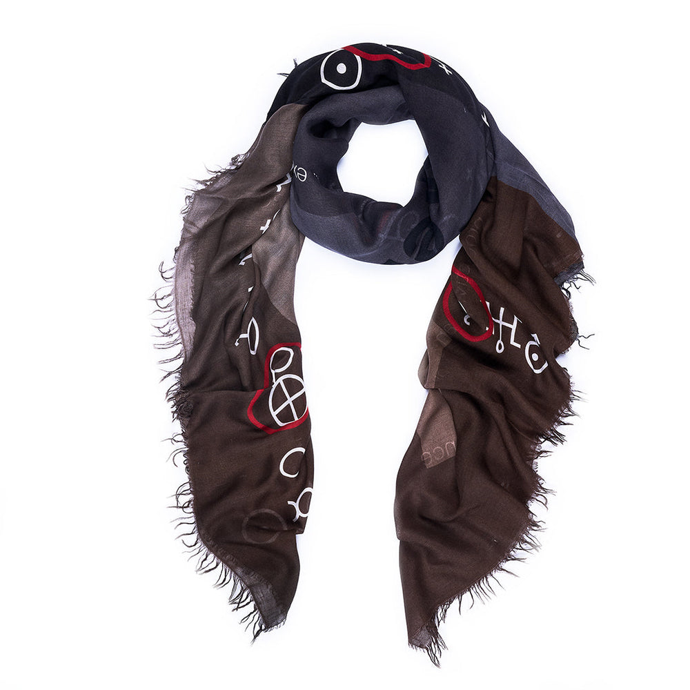 Suzi Roher Planets-naturals Scarf available at Barbara Katz