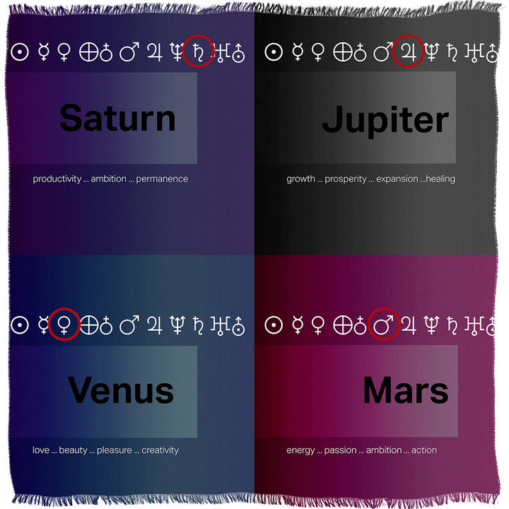 Suzi Roher Planets Scarf available at Barbara Katz