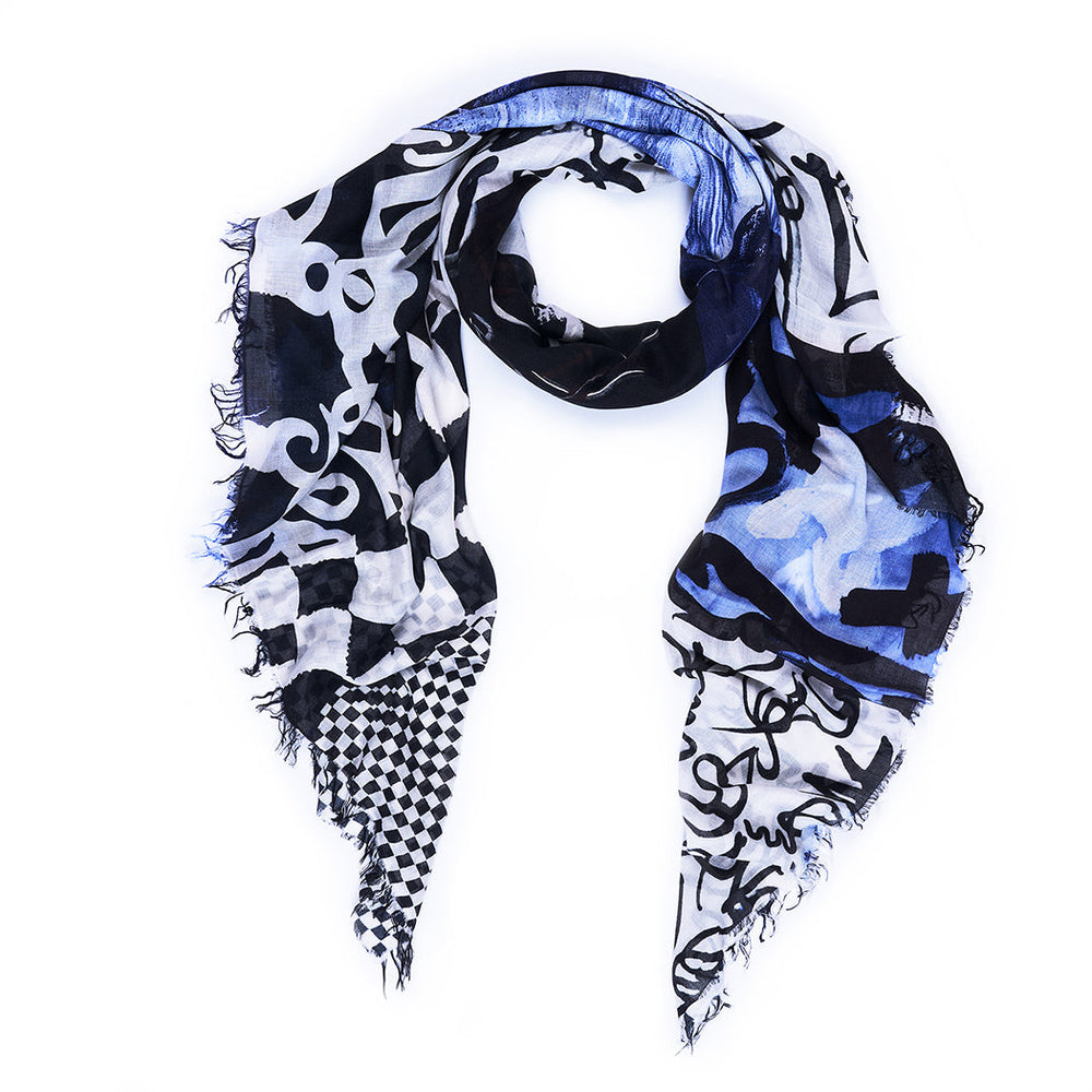 Suzi Roher Red Bunny Scarf available at Barbara Katz