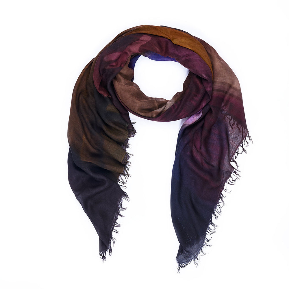 Suzi Roher Watching TV Scarf available at Barbara Katz