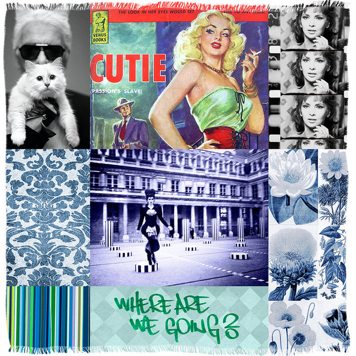 Suzi Roher Where Are We Going Scarf available at Barbara Katz