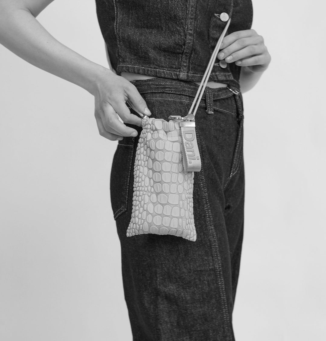 Daniella Lehavi Tokyo Phone Pocket in Black available at Barbara Katz
