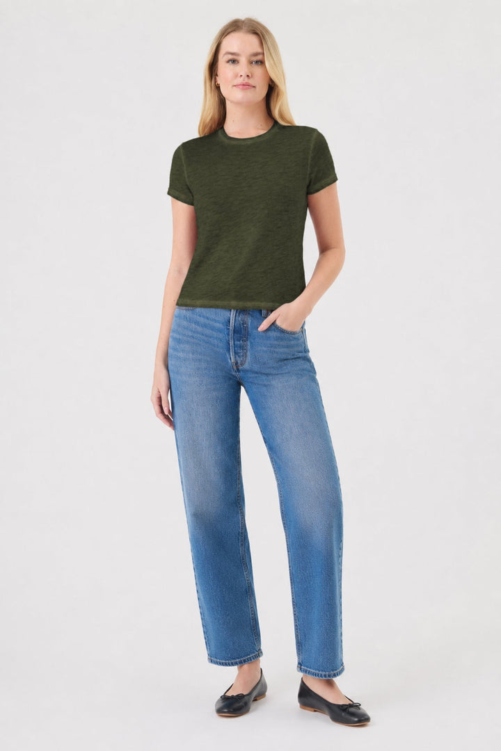 Goldie Vintage Wash Andie Tee in Cypress available at Barbara Katz