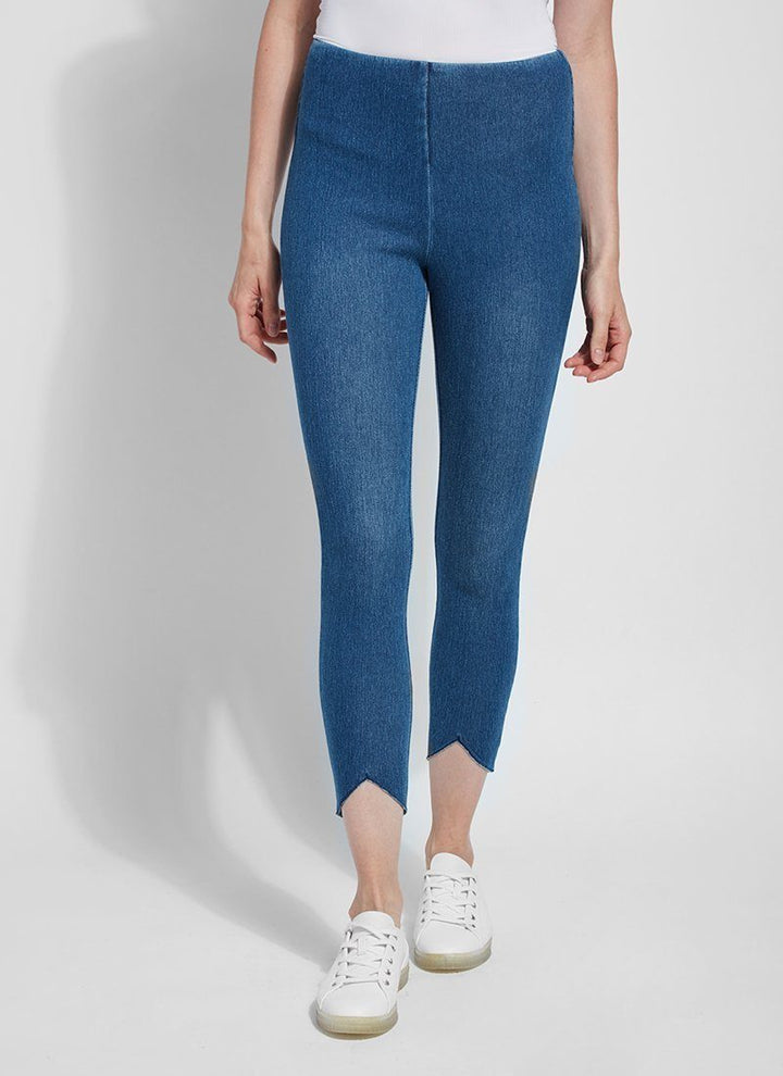 Lysse Lynette Scallop Edge Denim in Midwash