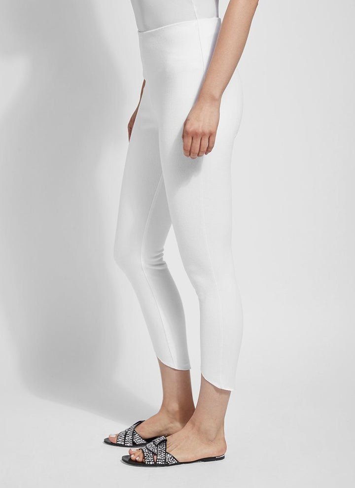 Lysse Lynette Scallop Edge Denim in White