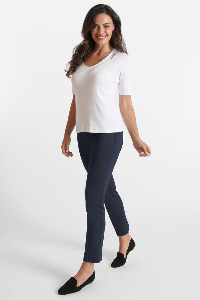 Peace of Cloth Kaylee Pant Paramount Knit in Navy