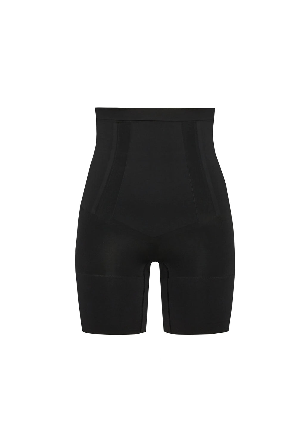 SPANX ONCORE HIGH-WAISTED MID-THIGH SHAPER SHORT BLACK