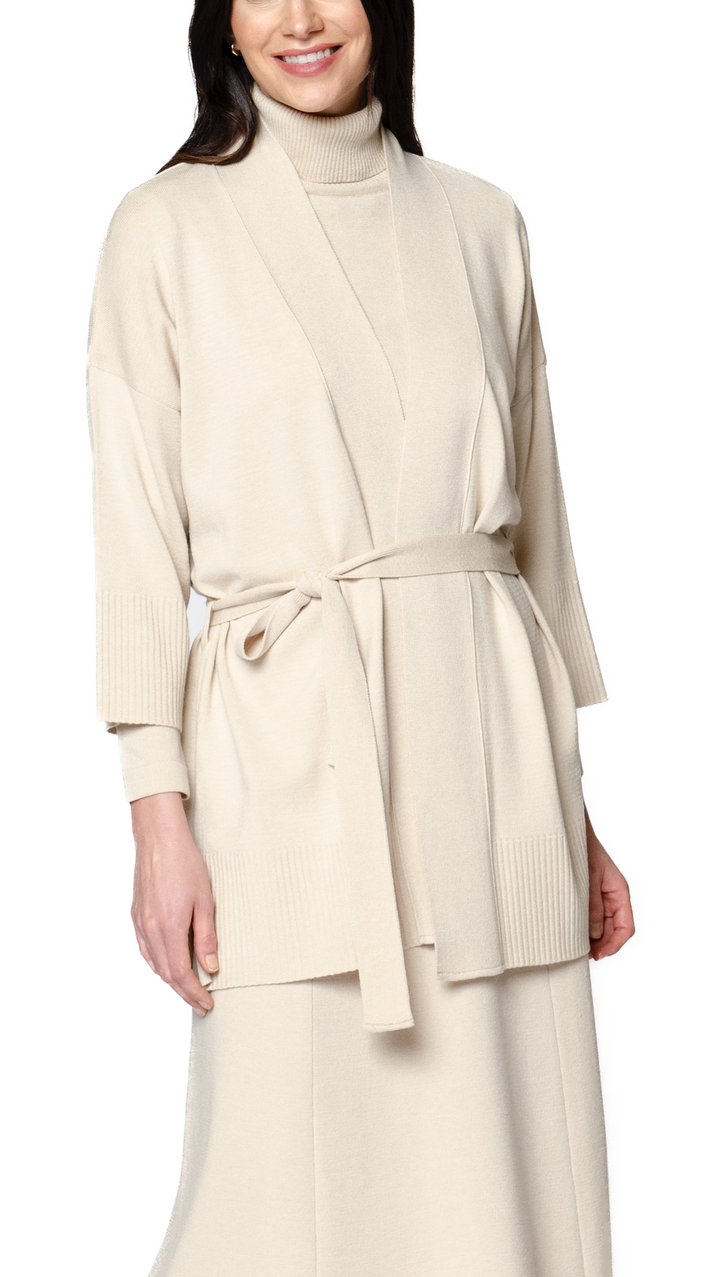 Martina Flat-Knit Vest - Beige Melange