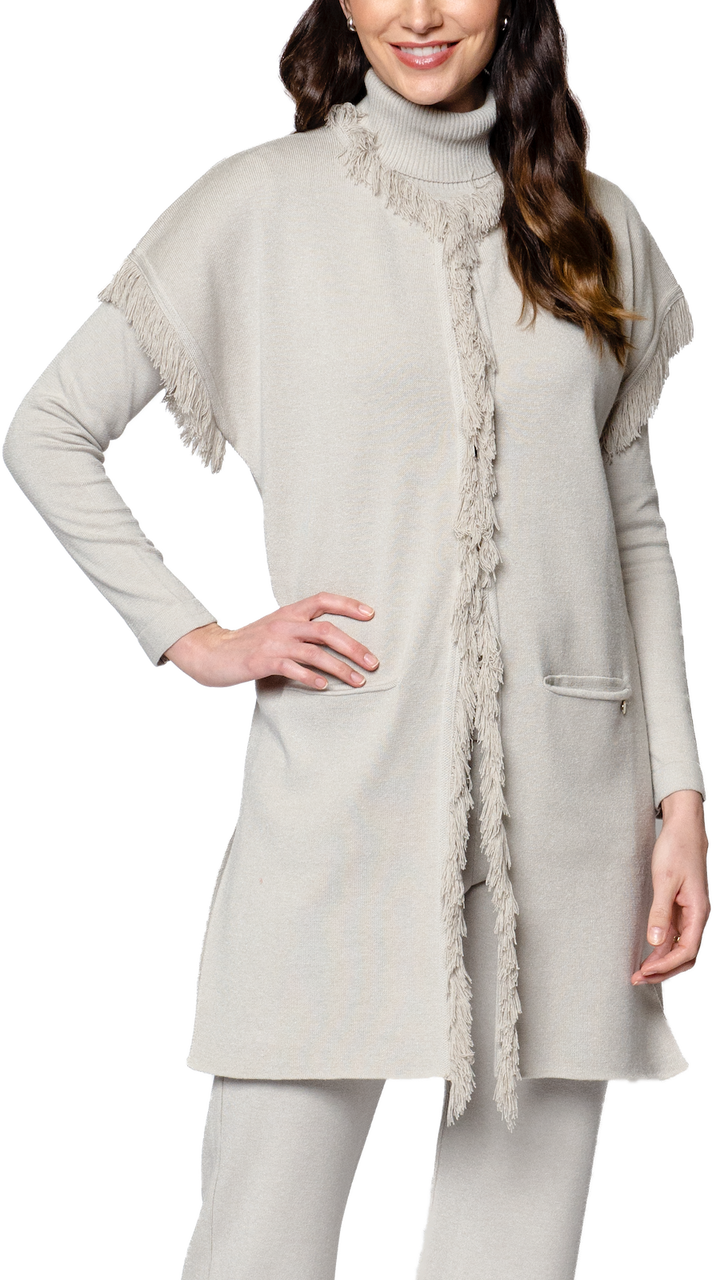 Maxima Milano-Knit Vest - Mist