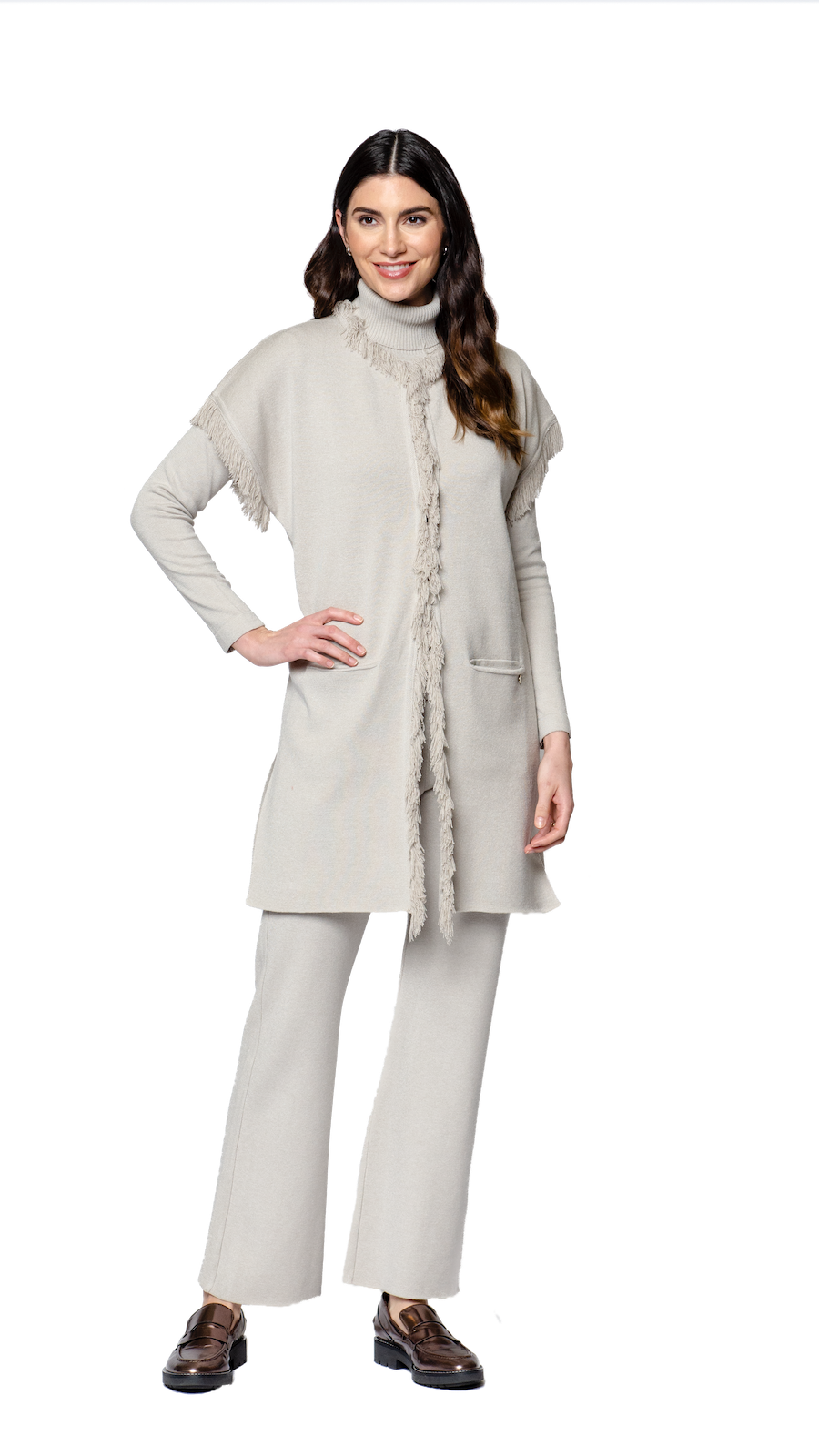 Maxima Milano-Knit Vest - Mist
