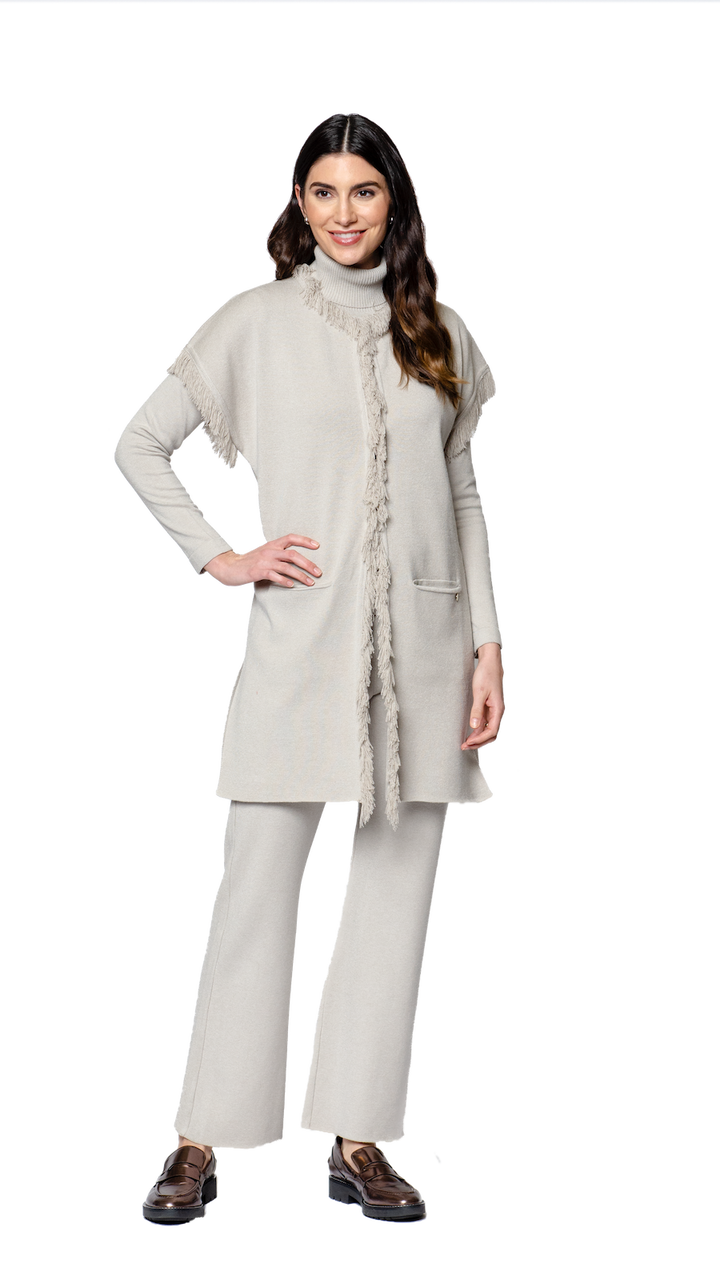 Maxima Milano-Knit Vest - Mist
