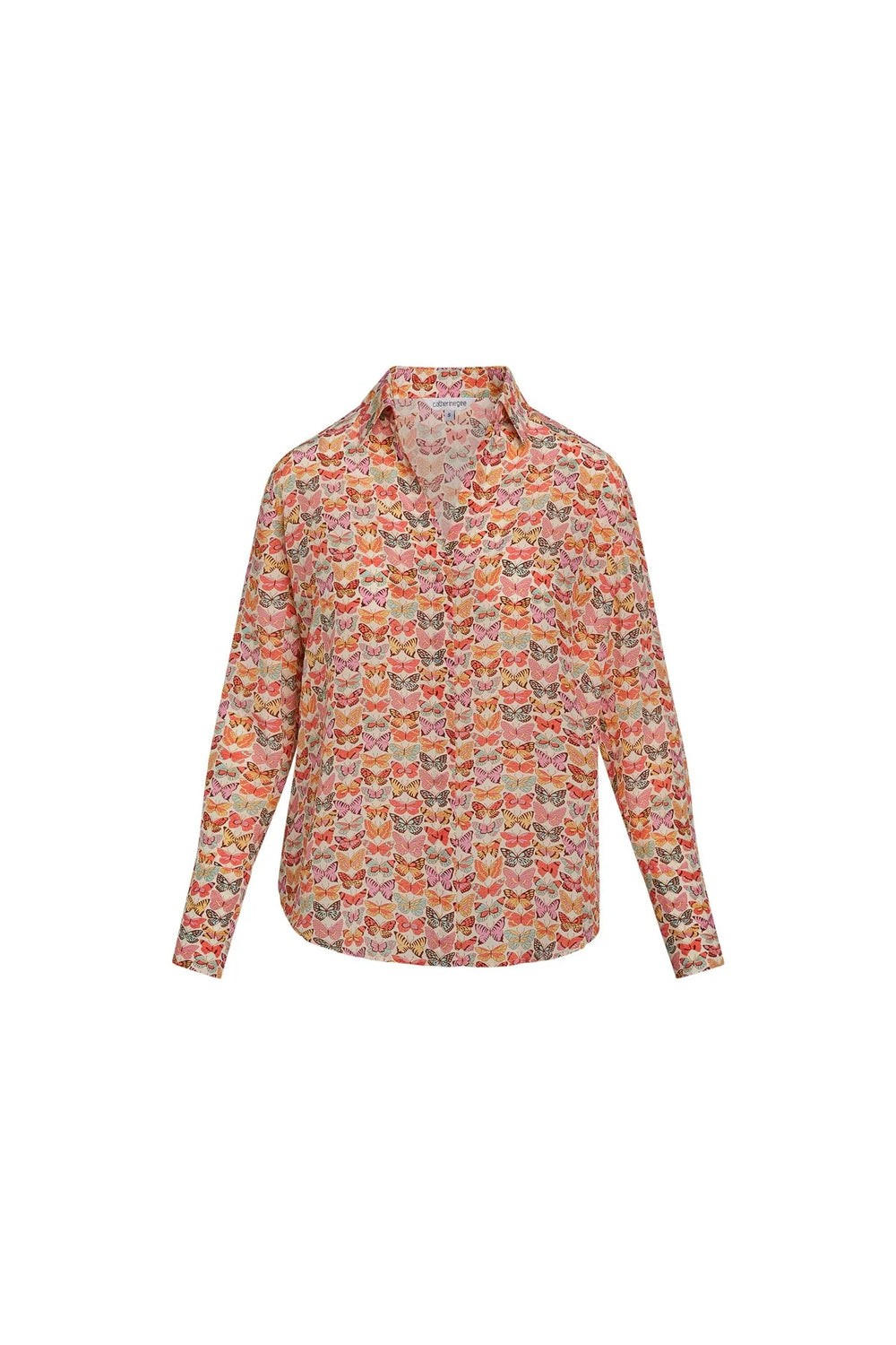 Silk Printed Shirt - Butterfly