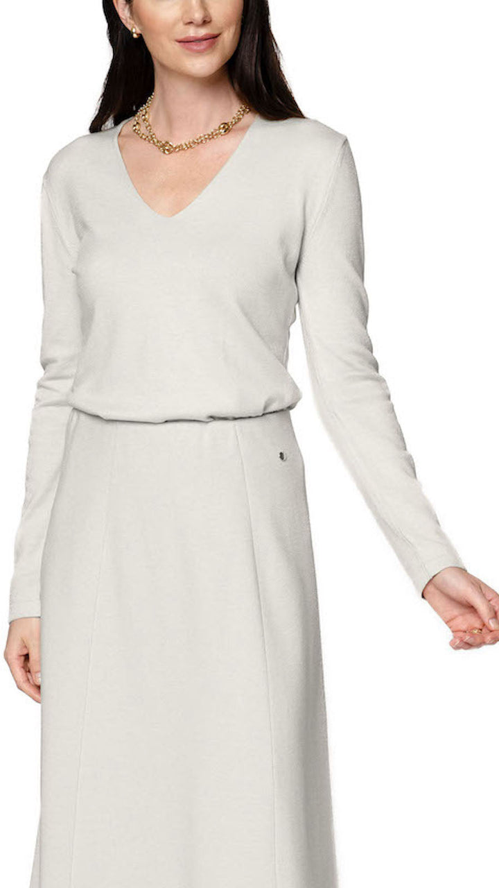 Viv Long Sleeve V-Neck Top - Mist