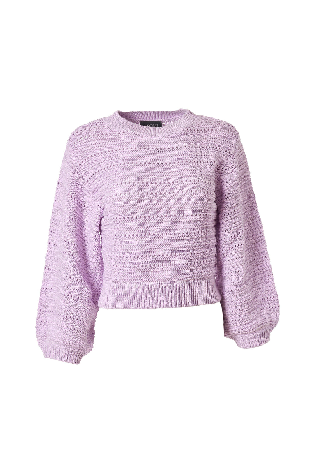 Knitted Crew Neck Crop Sweater