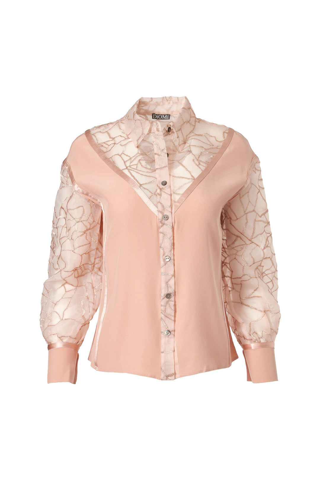Drop Shoulder Bubble Blouse in Rosy Pink