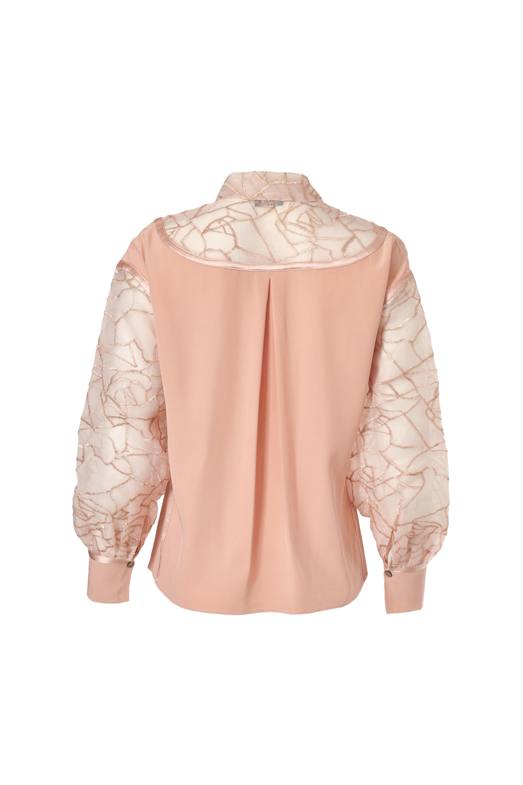 Drop Shoulder Bubble Blouse in Rosy Pink
