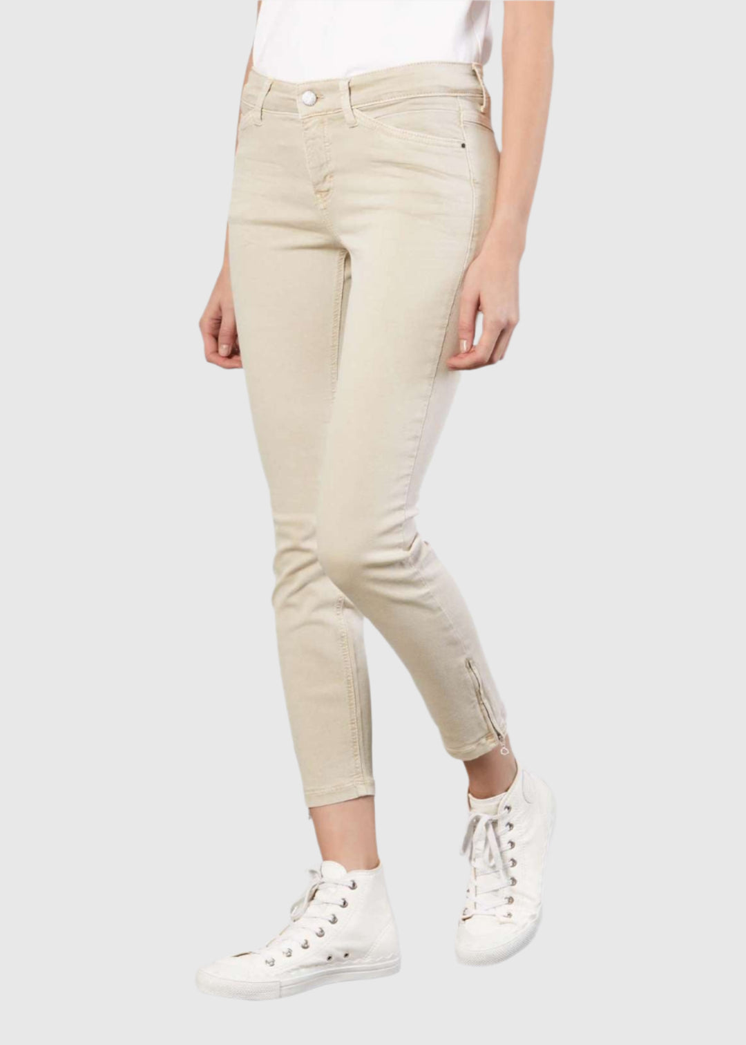 Dream Chic Crop Jean - Beige