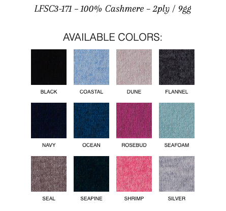 Kinross Cashmere Easy Crew Pullover colors