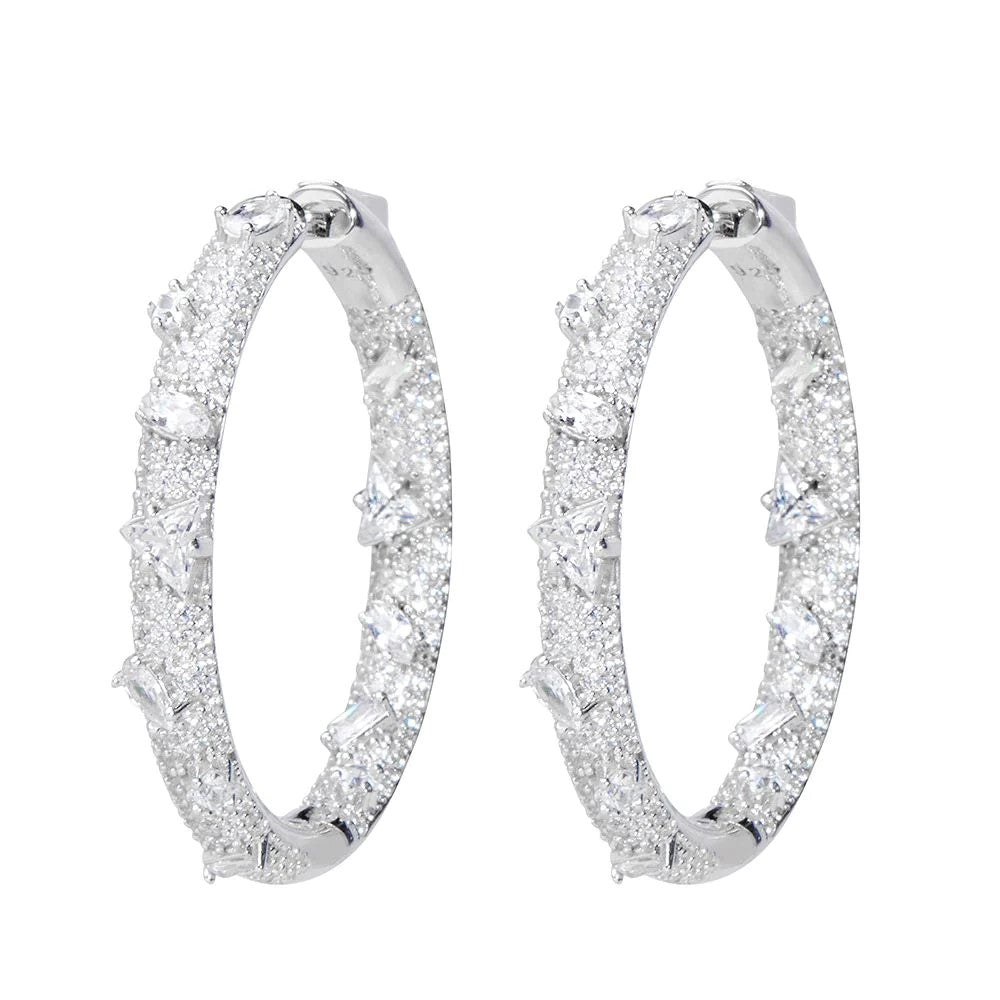 Electric Hoop Earring