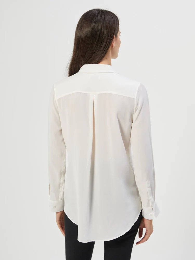 Essential Silk Shirt - Bright White