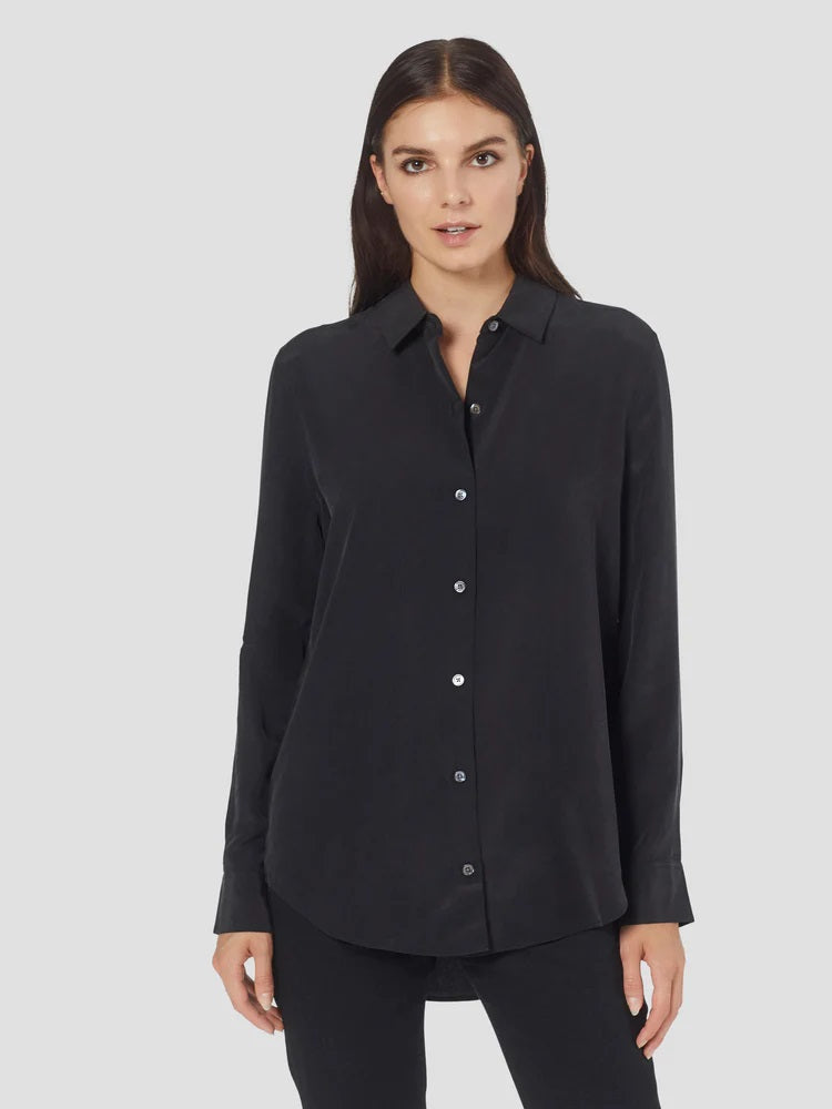 Essential Silk Shirt - True Black