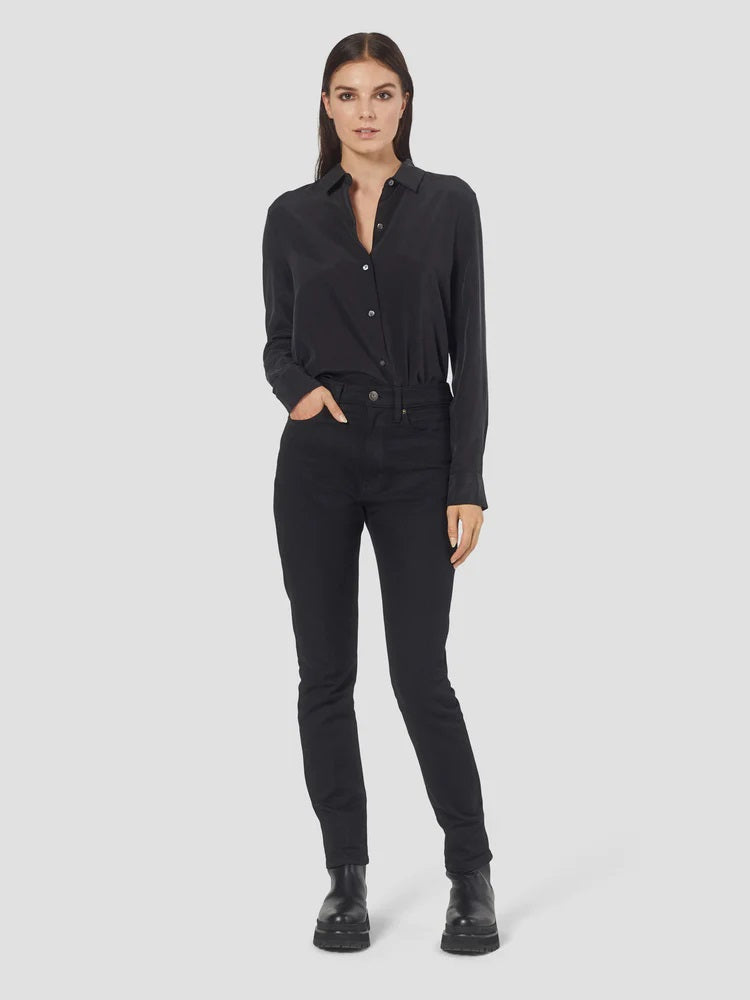 Essential Silk Shirt - True Black