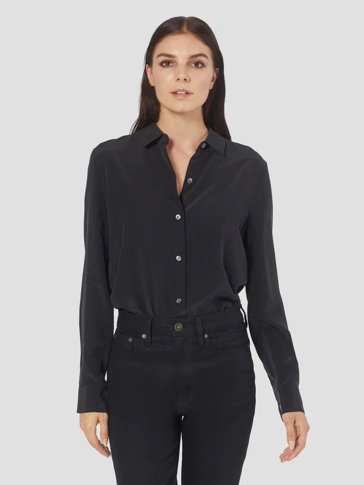 Essential Silk Shirt - True Black