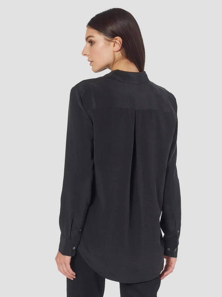 Essential Silk Shirt - True Black