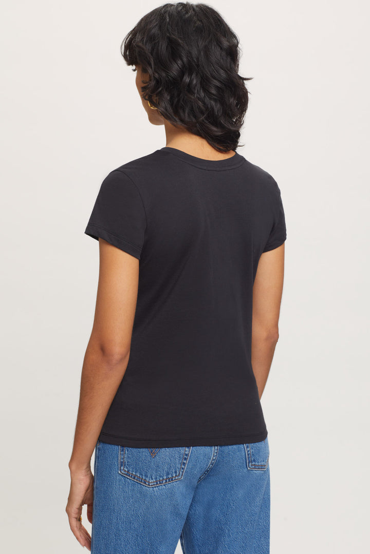 Classic V Neck Tee - Black