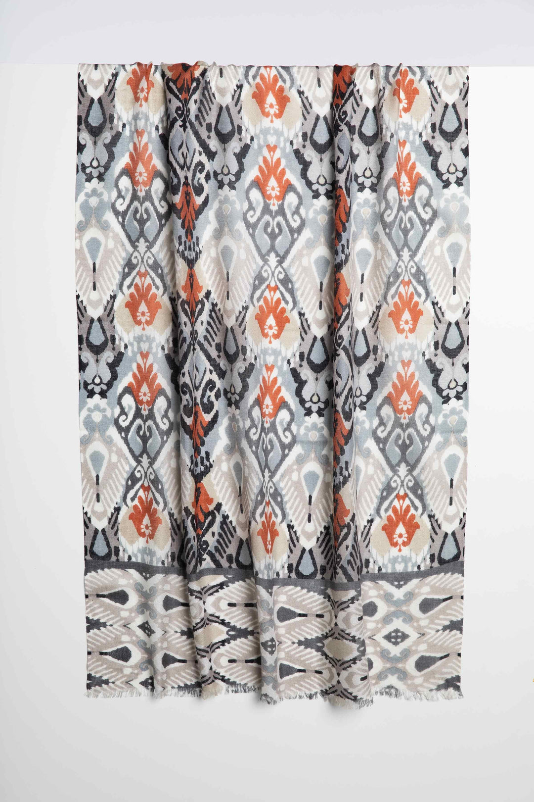 Kinross Oceana Ikat Print Scarf