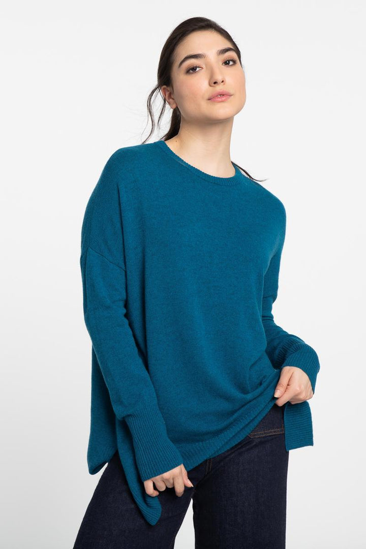 Kinross Cashmere Easy Crew Pullover