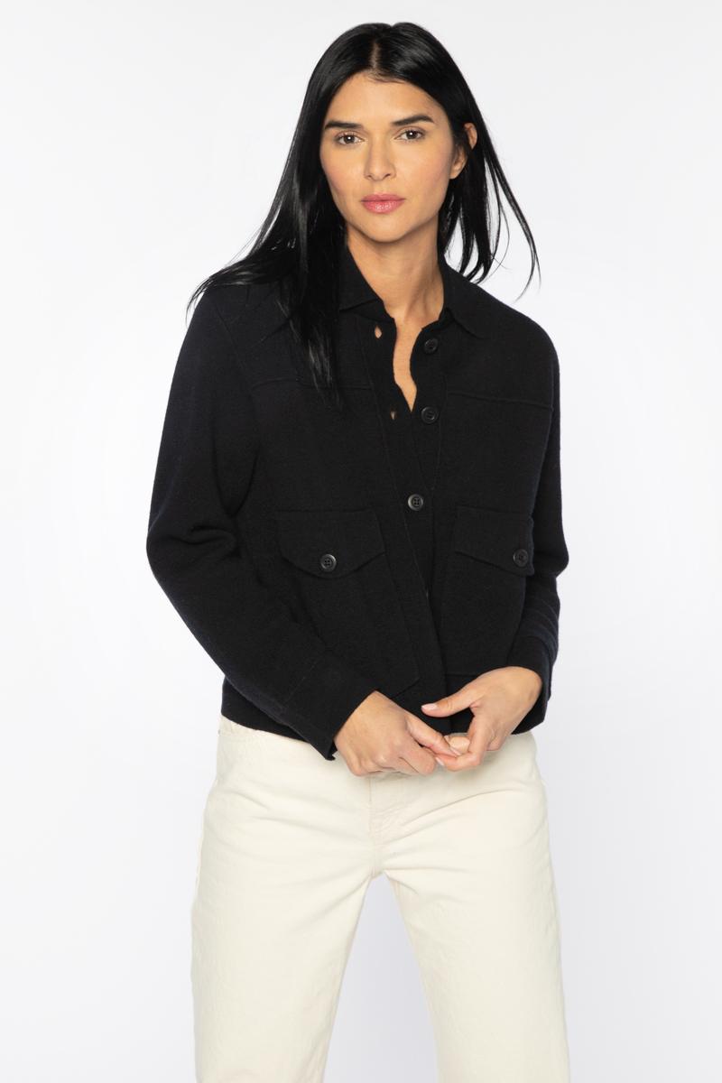 Kinross Doubleknit Crop Shacket