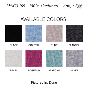 Kinross Cashmere Luxe Cable Funnel colors
